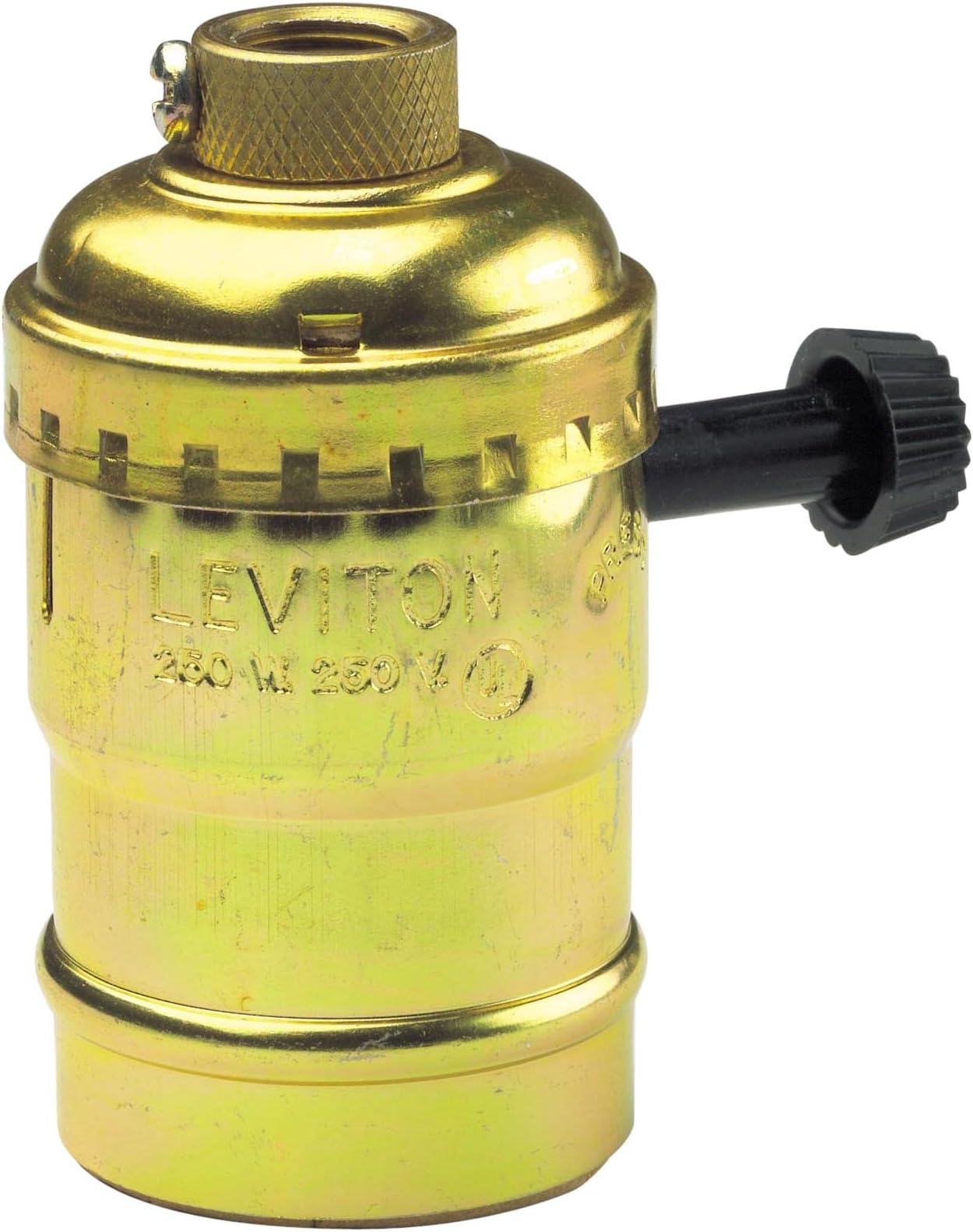 Electrolier 2-Circuit Lamp Holder, 250 W, Incandescent, Medium, Brass, 7070-PG
