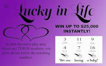 Baby Announcement Lottery Tickets (10 Pack) Scratch Off Tickets Family Priced for Grandma Grandpa Mom Dad Friends Affordable