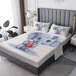 Zcwl Dragon Bed Sheets Twin XL Size, Fantasy Sheet Set, 16 Inch Deep Pocket Patterned Sheet & Pillowcase Sets, Super Soft Brushed Microfiber Bedding Sheets - 3 Piece