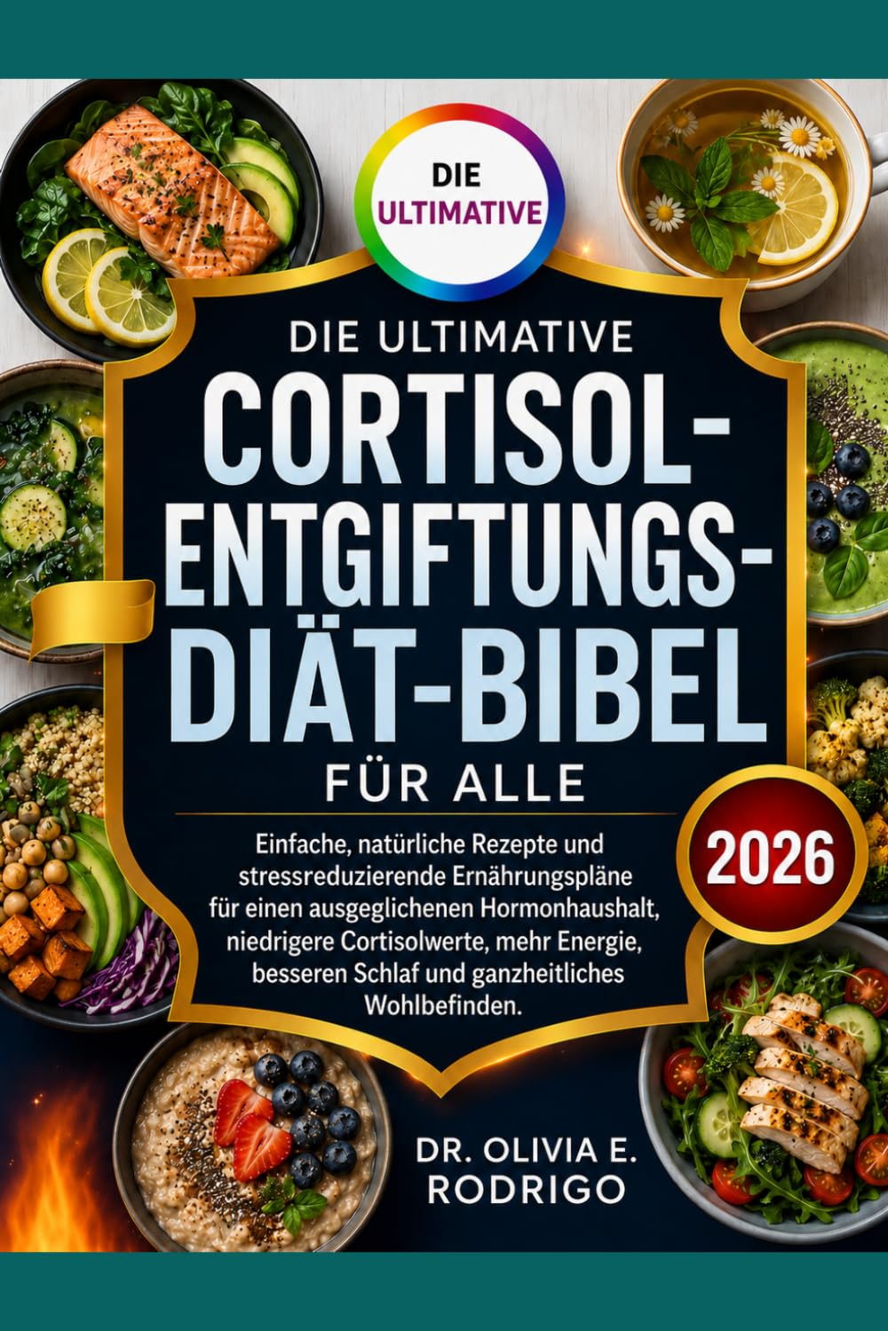 DIE ULTIMATIVE CORTISOL-ENTGIFTUNGS-DIÄT-BIBEL FÜR ALLE: Einfache, natürliche Rezepte und stressreduzierende Ernährungspläne für einen ausgeglichenen ... Schlaf und ganzheitliches Wohlbefinden.