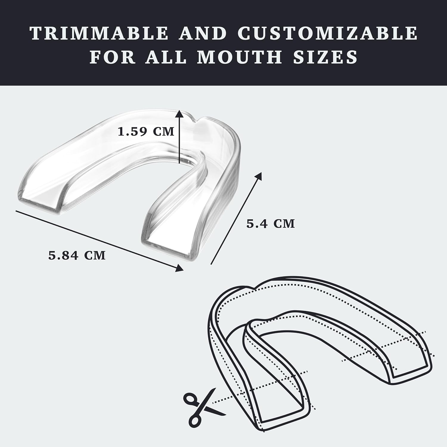 Resolve FlexiFit Night Guard, Custom Fit for Teeth Grinding, 2-Pack, Clear | Dental mouth guard for teeth grinding, clenching & bruxism; nighttime protection