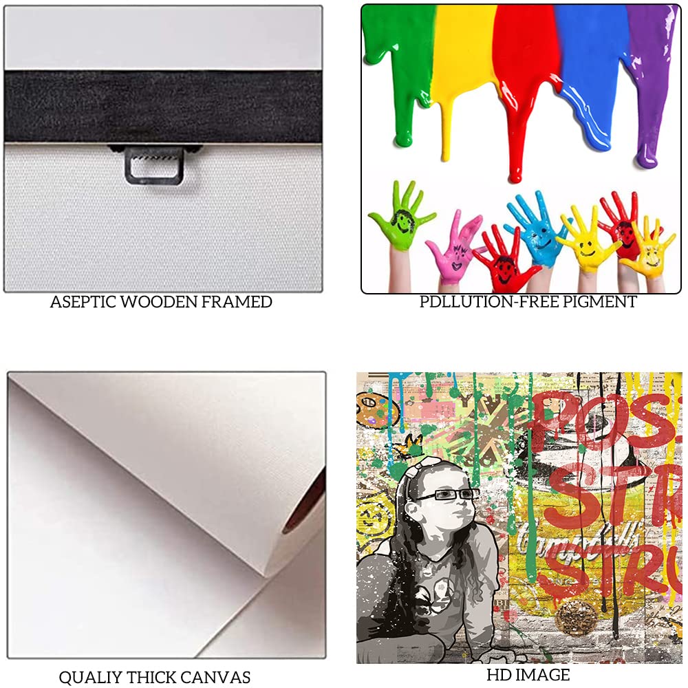 Amazon.co.jp: 3ピース モチベーションを高めるキャンバス ウォール