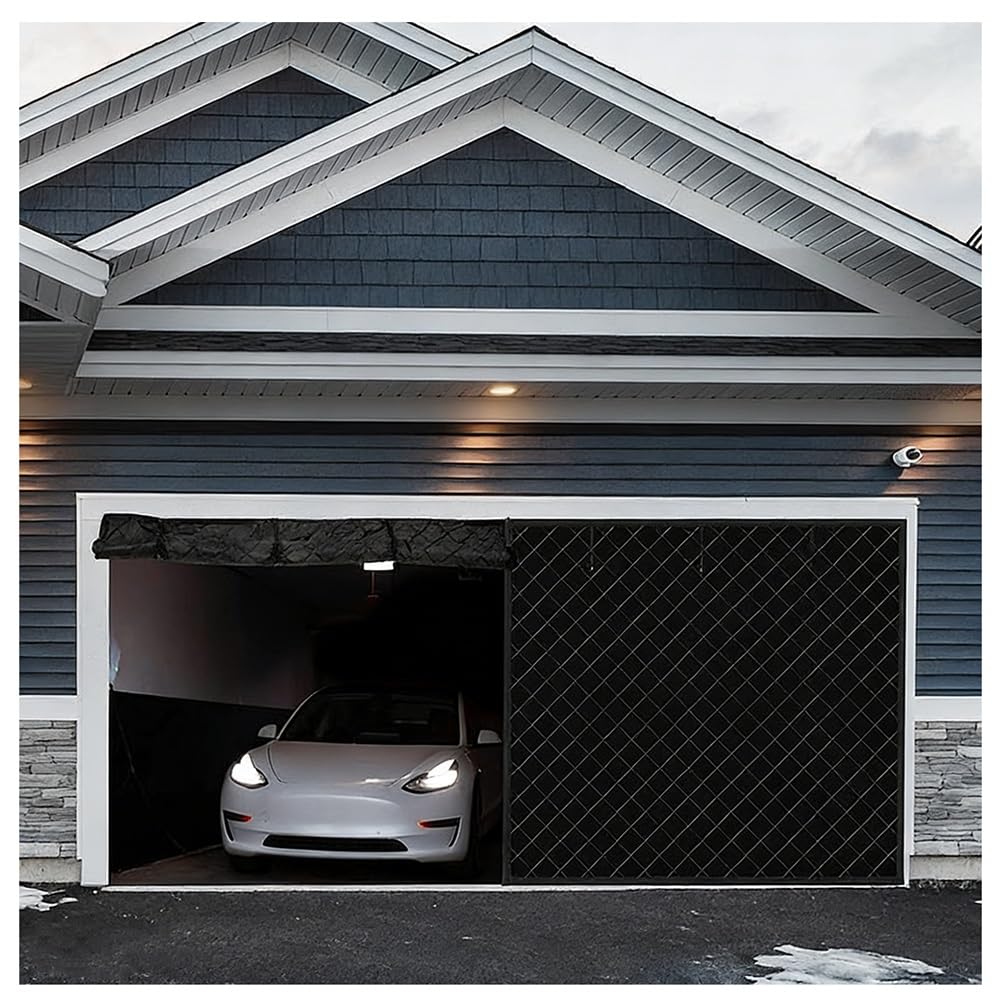 Housse d'hiver pour porte de garage afin de bricoler au chaud