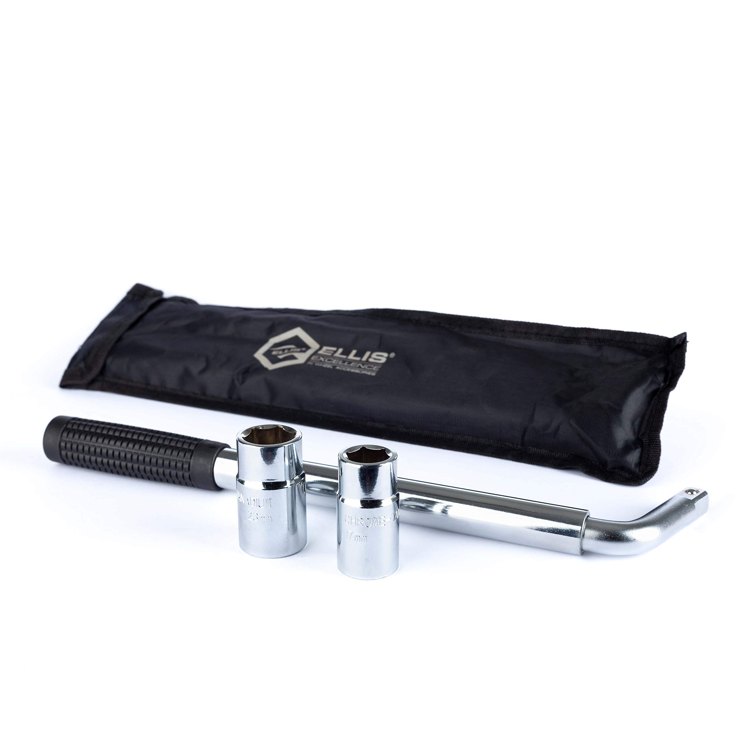 Ellis Excellence Travel Emergency Breakdown Multifitment (17Mm, 19Mm, 21Mm & 23Mm) Extending Telescopic Wheel Brace Wrench Including Long Lasting 5065003972001