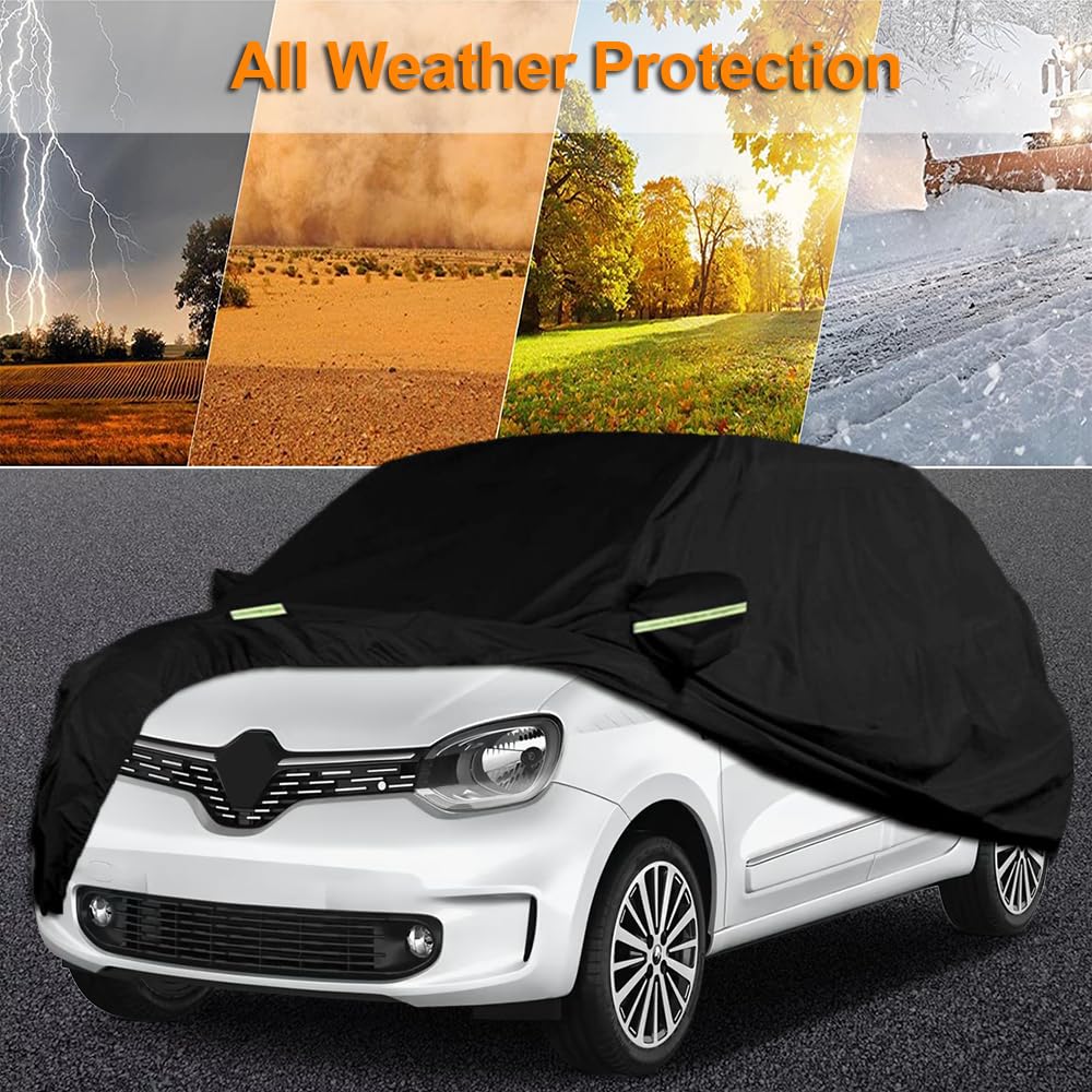 Bâche Voiture Étanche Compatible avec Renault Twingo 1993-2024, Housse de Protection Voiture Extérieur Respirante Contre Pluie Soleil Poussière