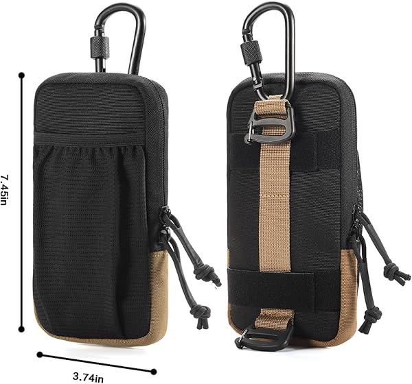 EDC - Borsa tattica a tracolla e tracolla Molle, organizer compatto per attrezzi da esterno, borsa per attrezzi - 2