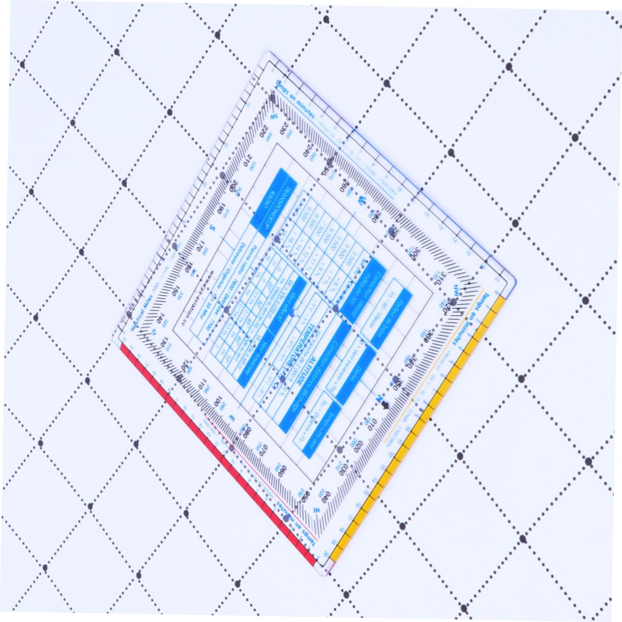 Règle Carrée Aviation Calculateur De Vol Aéronautique Échelle De Vecteur De Vol Avec Fonction Compas Outil De Mesure Pour Dessin Technique Étudiants Et Charpentiers
