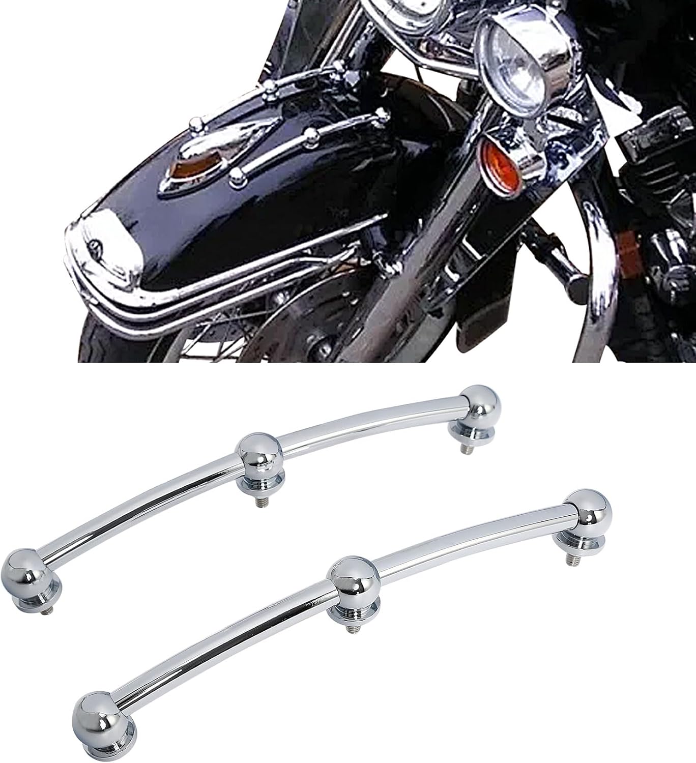 TCMT Front Fender Side Spear Trim Fit For Harley Softail FLST 1986-2017