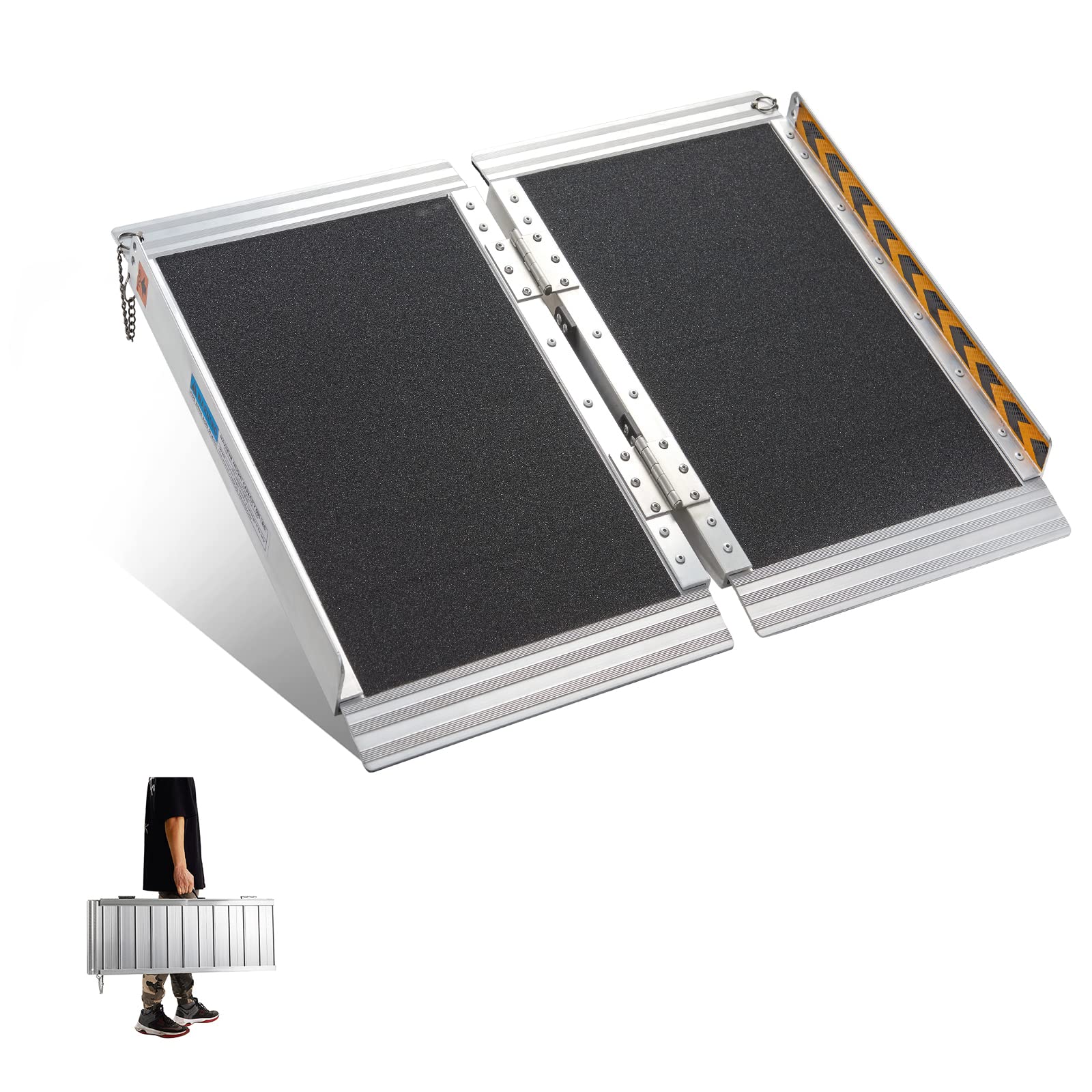 Buy Wheelchair Ramps 61cm, gardhom Extra Wide 79cm Folding Portable