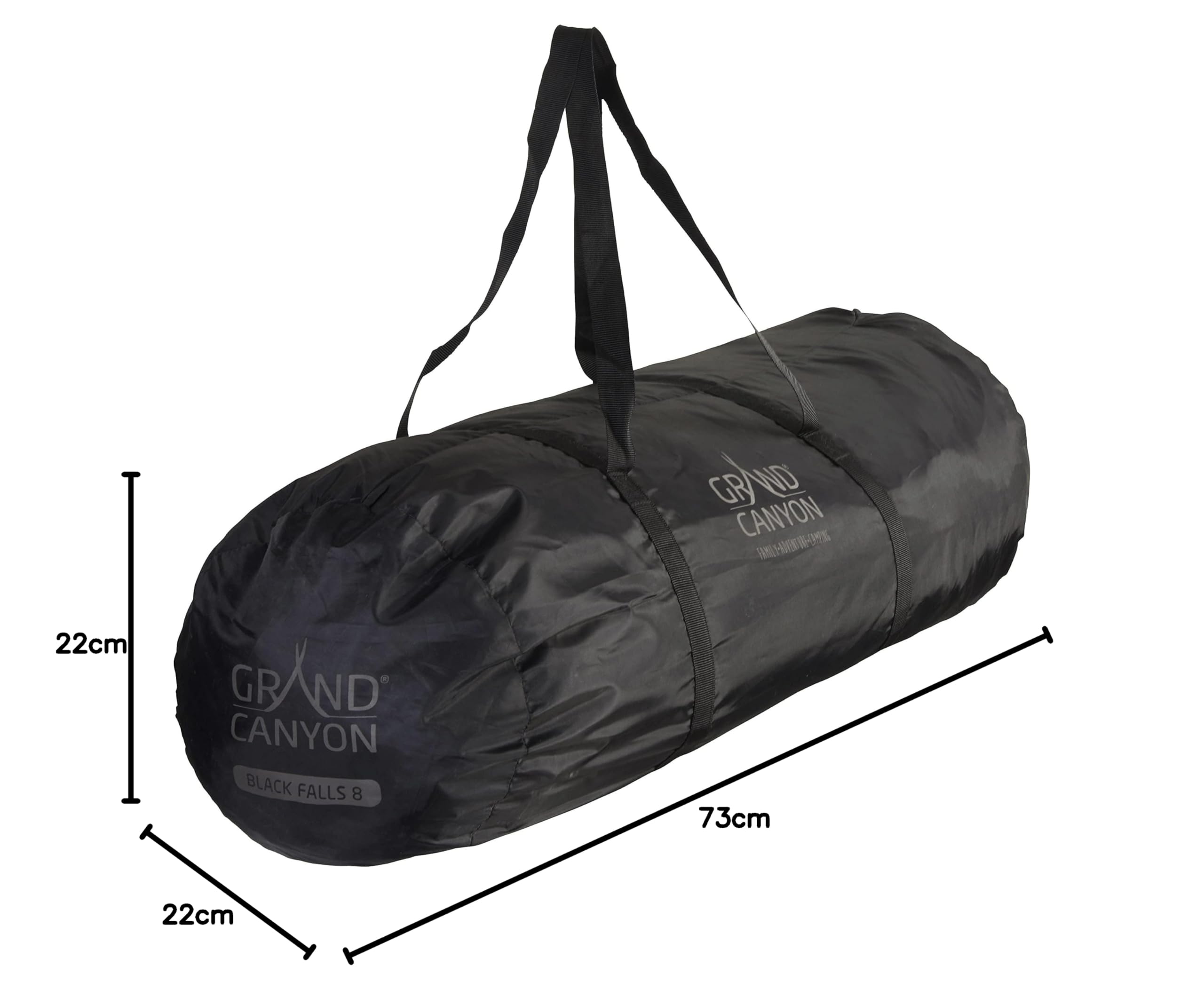Grand Canyon BLACK FALLS 8 - tienda redonda para 8 personas | tienda familiar, tienda de grupo, tienda piramidal, tipi | Mojave Desert (beige)