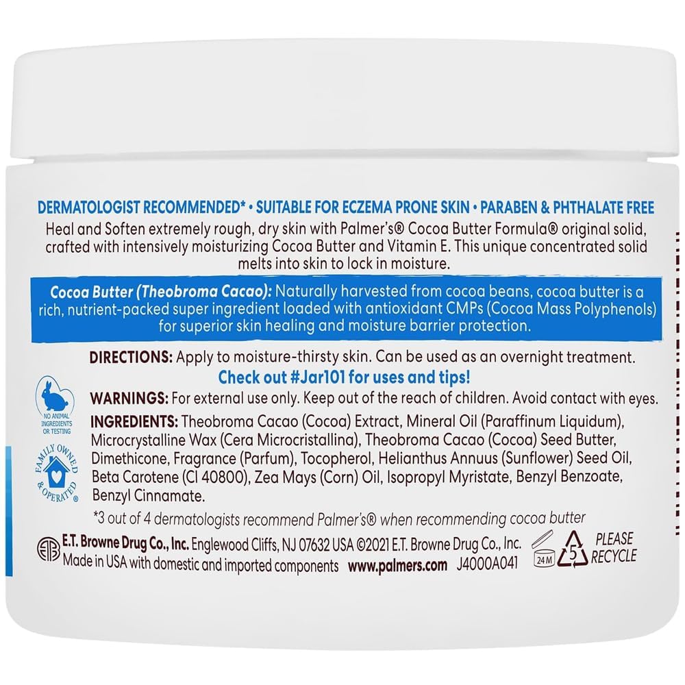 Palmers Cocoa Butter Jar W/Vit E 3.5oz by Palmer's