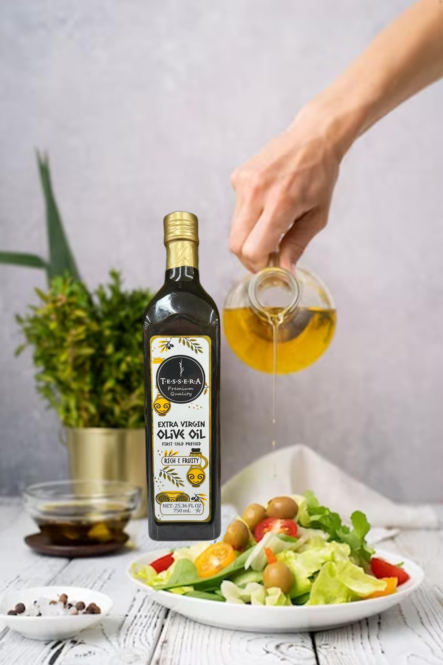 Amazon.com : Tessera Extra Virgin Olive Oil, 25.3 fl oz | Premium