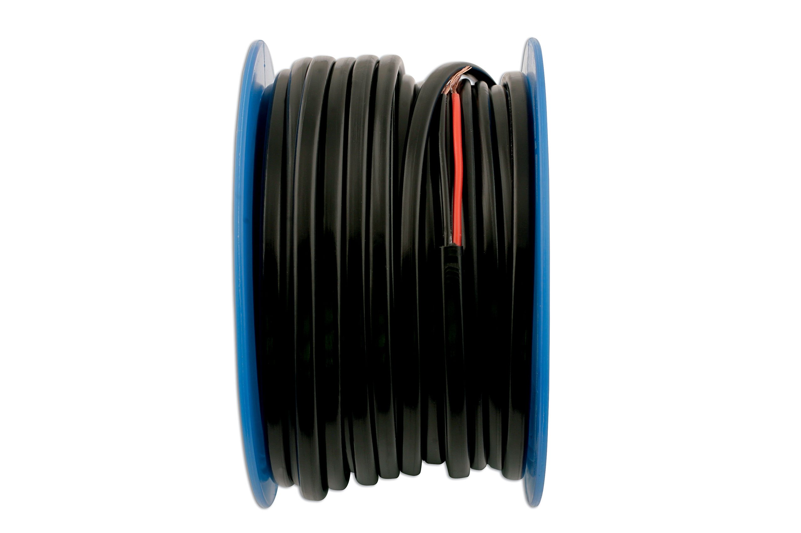 Connect 30052 30 m 0,3 mm płaski podwójny kabel automatyczny - czarny/czerwony