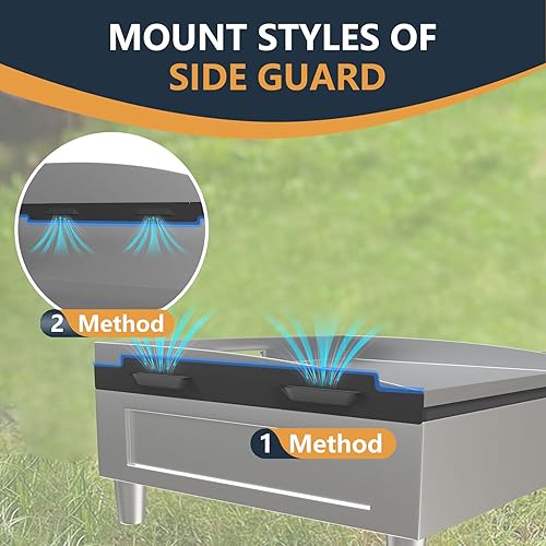 Miniatura 9 de Magnetic Wind Guards for Blackstone 28 Inch Griddle, Wind Screen for Blackstone Griddle Accessories, Grill Accessories Protect Flame Hold Heat,