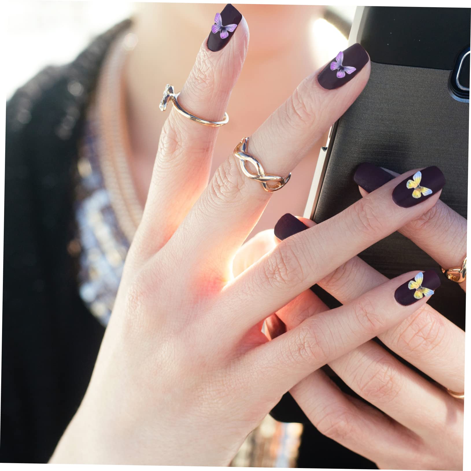 3 Set Decorazioni Unghie Farfalle Adesivi Per Nail Art Creativi Ciondoli Unici Per Manicure E Te Per Amanti Del Nail Design 3 Scatole*3
