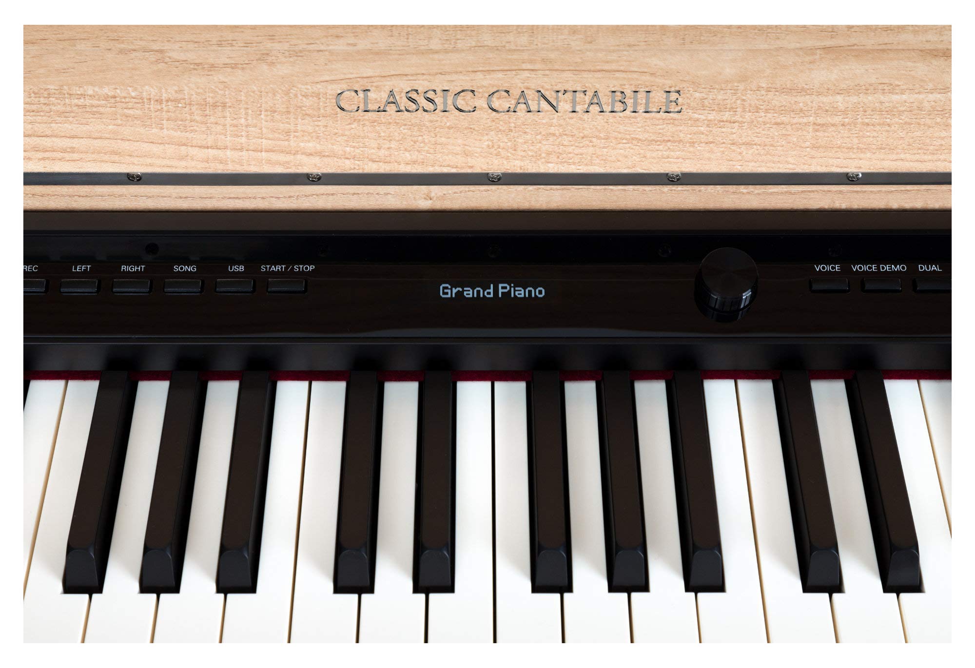 Piano Numérique Classic Cantabile UP-1 LA - 88 Touches Martelées, 40 Voix, Banc Et Casque Inclus - Chêne Clair