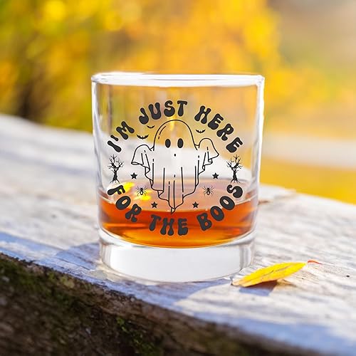 Miniatura 6 de Vaso de whisky de Halloween de 11 onzas, taza de Halloween de moda antigua, decoraciones de Halloween para interiores, linda decoración de