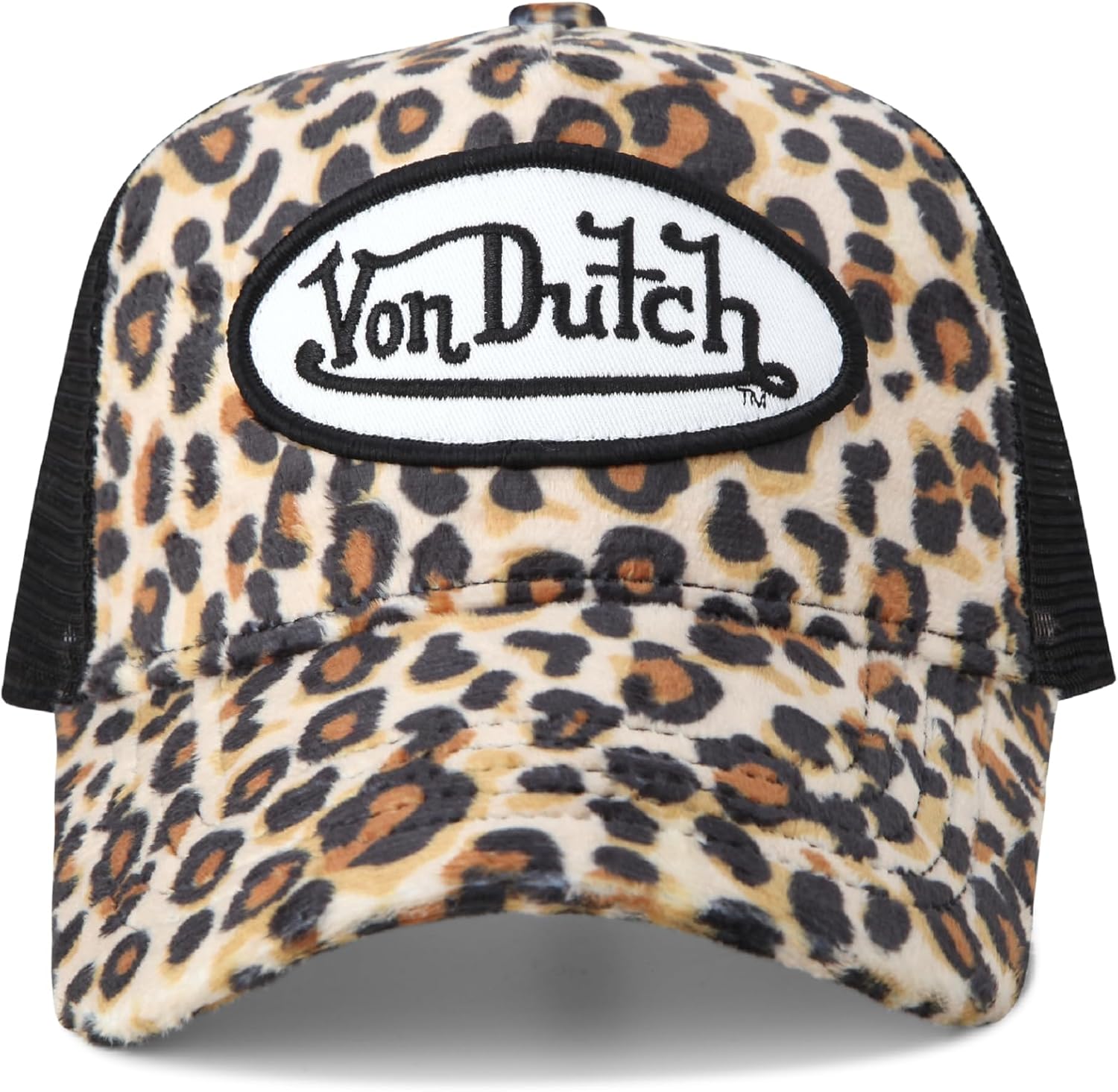 Von Dutch Unisex Trucker Hat - Velvet Curved Bill Mesh Back Retro Classic Adjustable Snapback Baseball Cap for Men and Women - Image 7