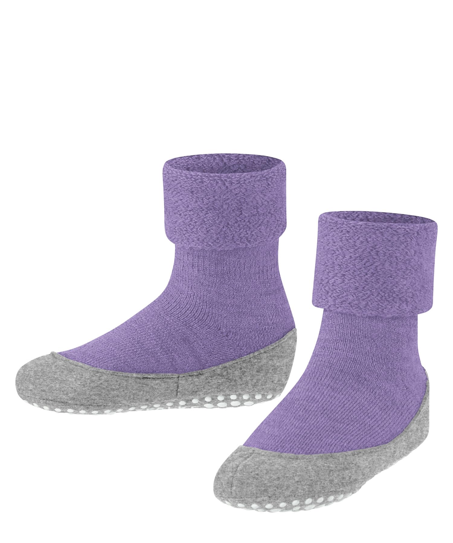 FALKE Unisex Kinder Stoppersocken Cosyshoe Minis K Hp Wolle rutschhemmende Noppen 1 Paar, Lila Light Lilac 6819, 23/24 EU