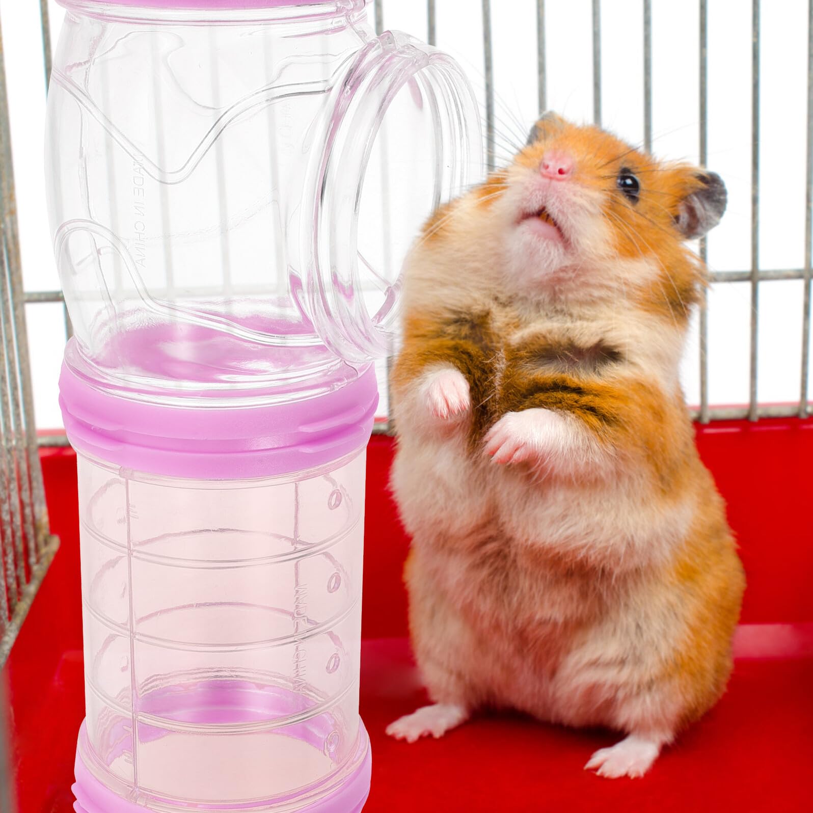 2 Satz Hamsterröhre aus Kunststoff mit Selbstgemacht Rohrverbinder für Sichere Kleintierbereiche für Hamster und Igel im Käfig dem Spielplatz