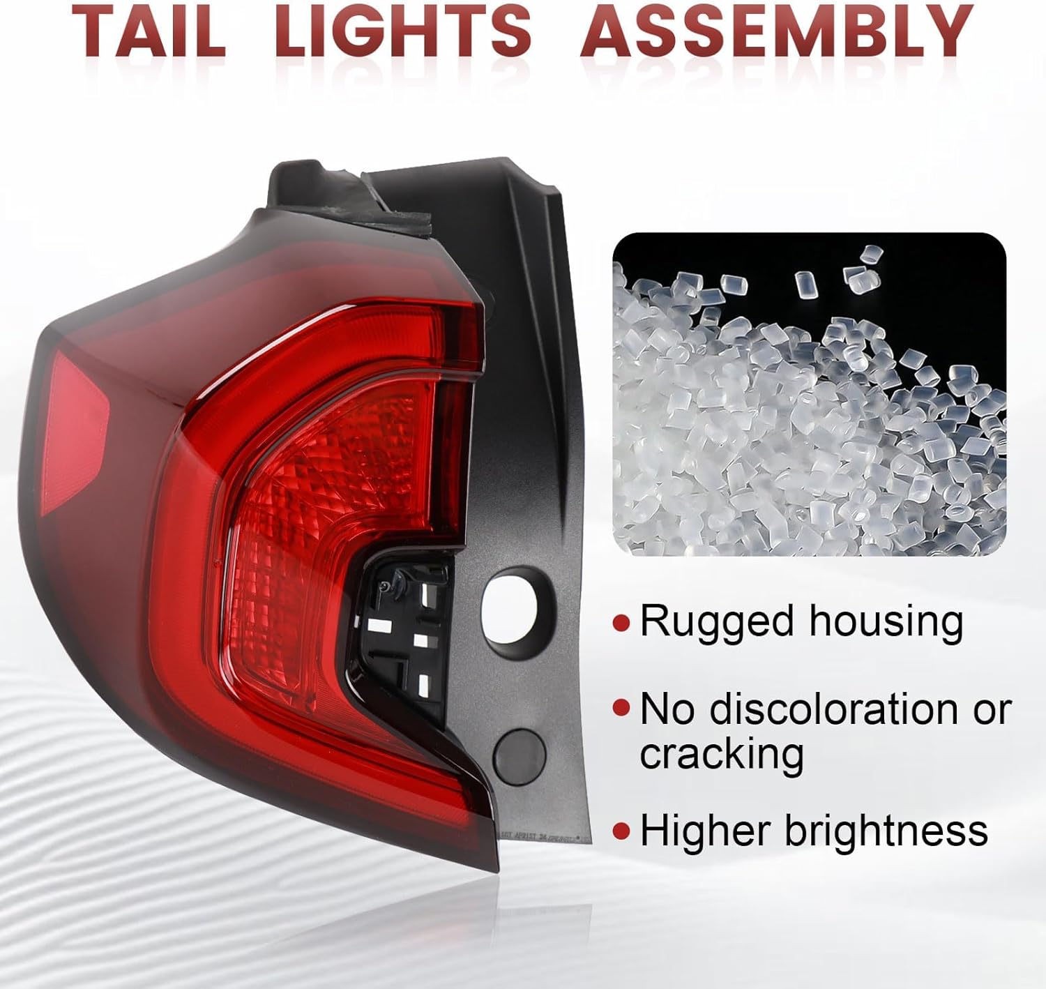 LED Tail Lights Outer Assembly Compatible with 2022 2023 2024 GMC Terrain SLE/SLT/AT4,Left Driver Side Rear Light Taillights Replacement #87838559