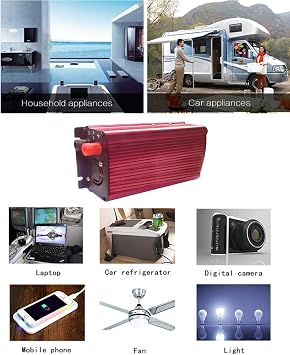 WGE 48V DC Power Inverter To 220V AC Converter, AC Socket Car Inverter.,1200W