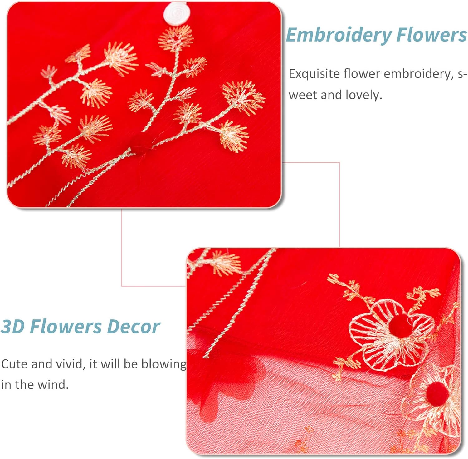 LittleSpring Girls Qipao Dress Sleeveless Summer Chinese Flowers Traditional Dress - Image 4