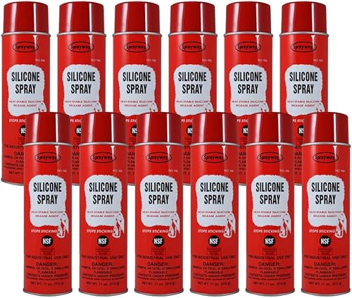 Sprayway SW946-12PK - Aerosol de silicona de 20 onzas y agente de liberación, paquete de 12