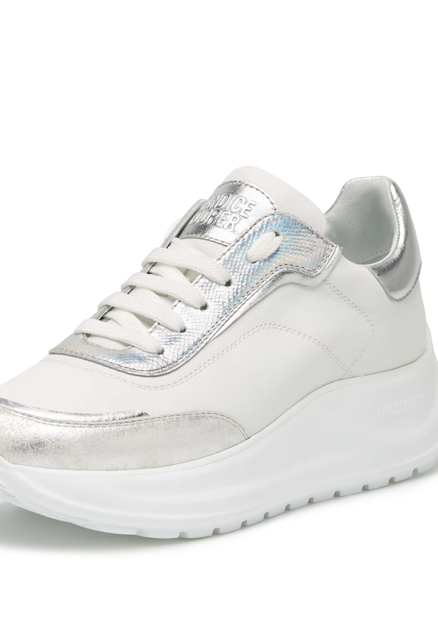 Candice Cooper Spark 010-Sneakers in Pelle-Bianco
