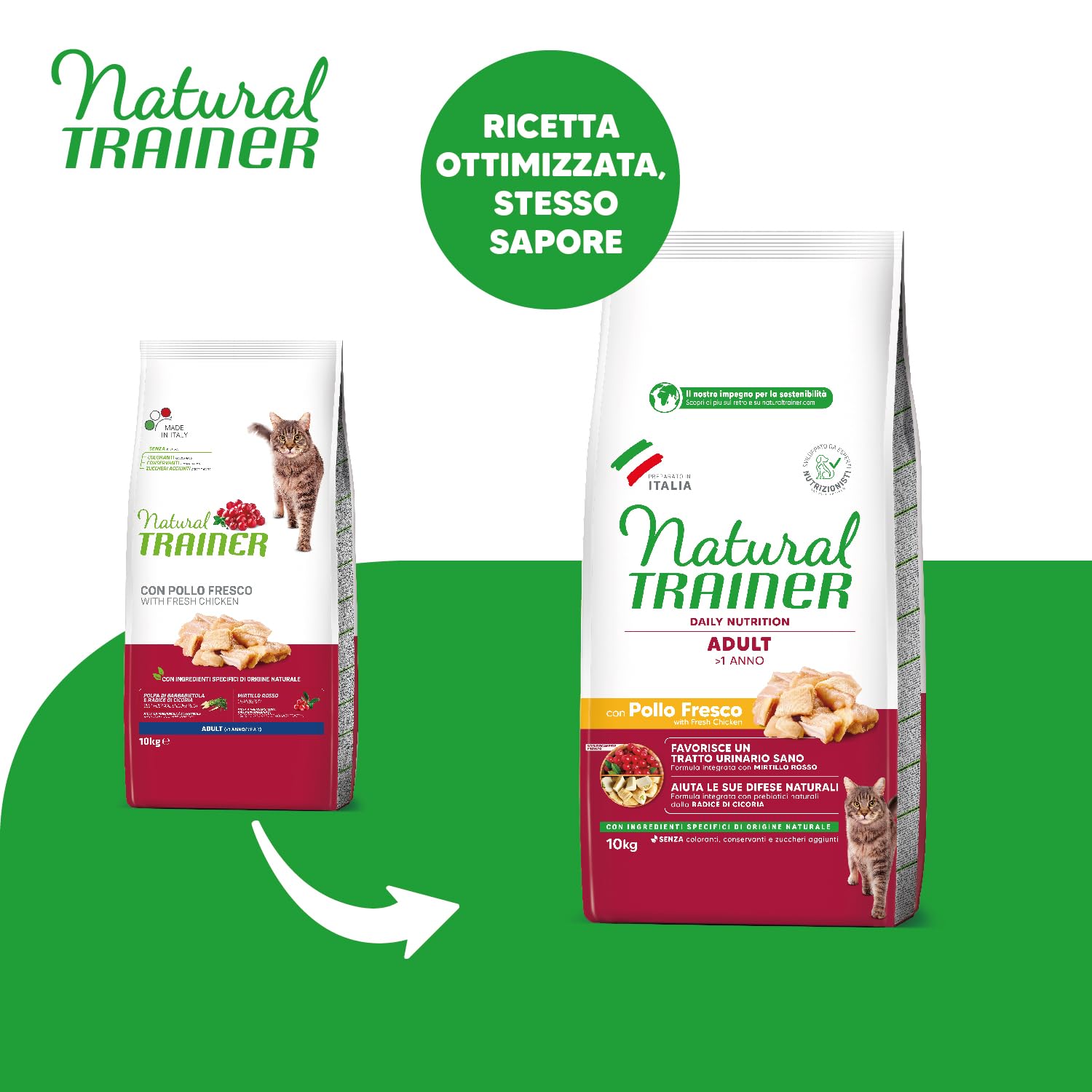 Trainer Natural Cat Adult con Pollo 10 Kg, 10000 Gr
