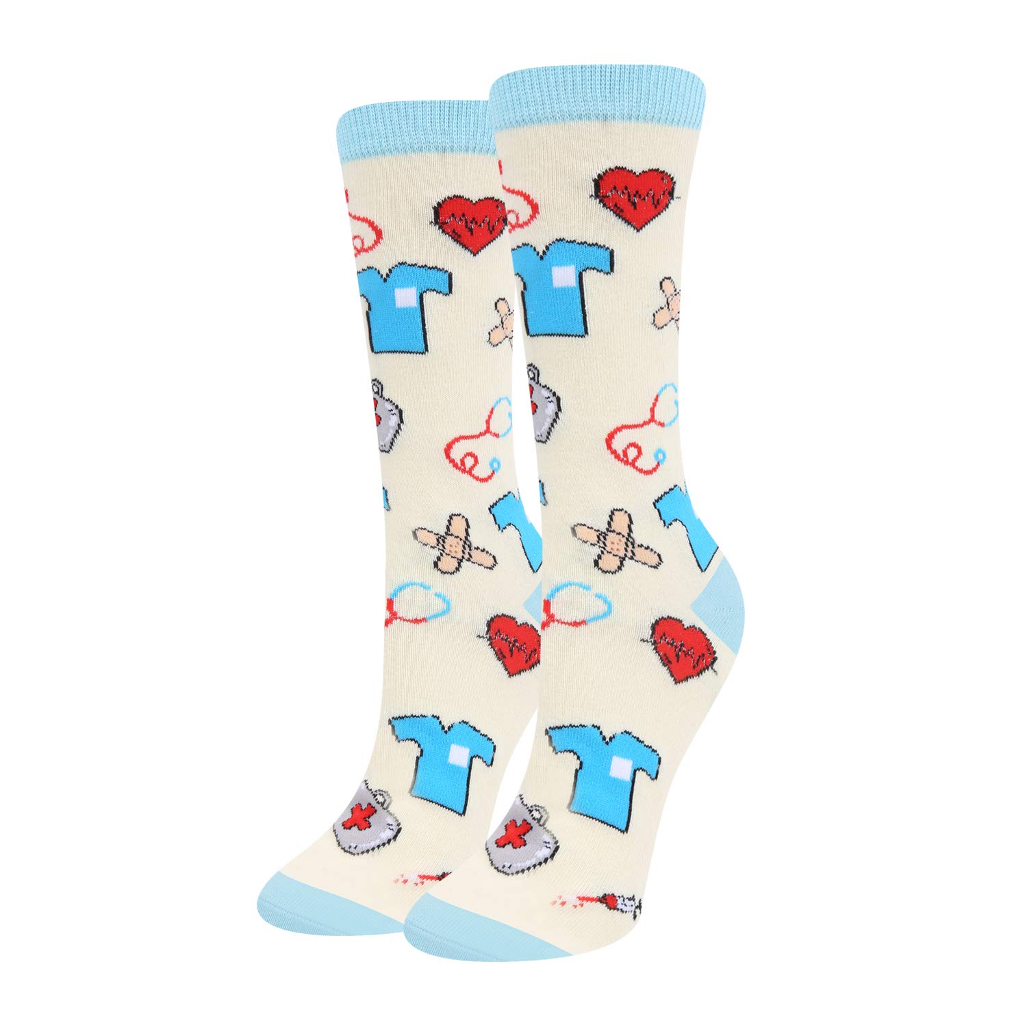 HAPPYPOPTeeth Cactus Succulent Cute Sunflower Gardening Nurse Beach Doctor Usa Flag Gifts, Dental Plant CNA Ocean Socks