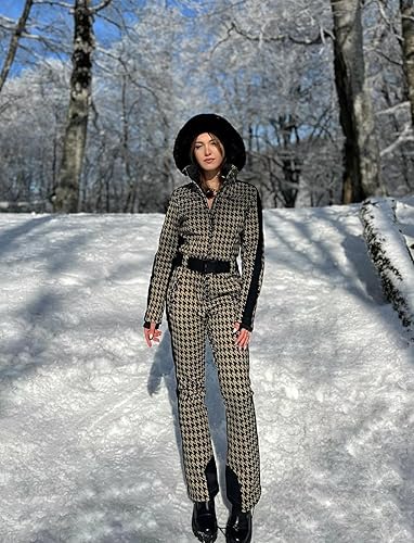 Miniatura 3 de GSOU SNOW Trajes de esquí para mujer de una pieza para snowboard invierno impermeable resistente al viento traje de nieve para deportes al aire libre