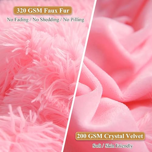 Miniatura 4 de XeGe - Fundas de almohada de piel sintética y terciopelo de cristal esponjoso, ultra suaves con cierre de cremallera, 2 unidades