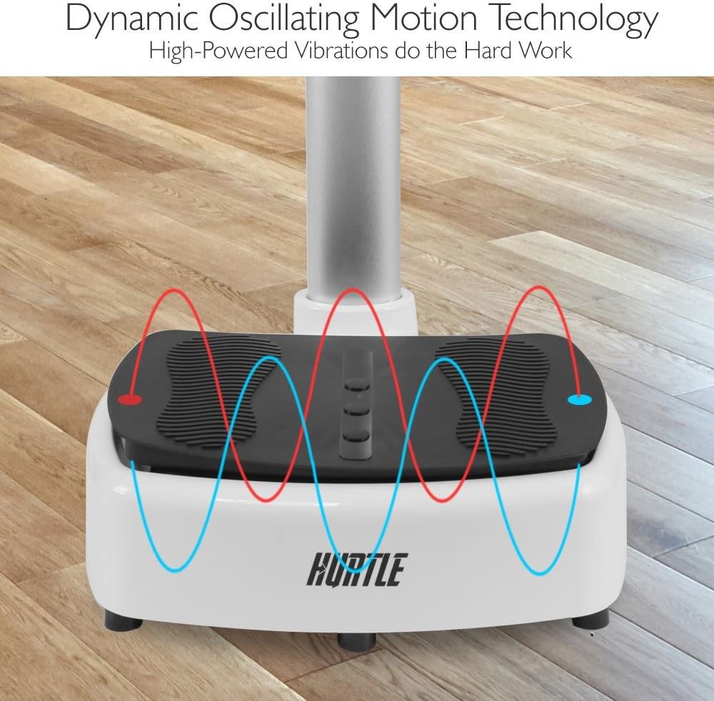 Standing Vibration Platform Exercise Machine - Revolutionary Equipment for Full Body Fitness Training - Digital LCD Display, Adjustable Settings Perfect for Weight Loss & Fat Burning - Pyle HURVBTR63 : Sports & Outdoors