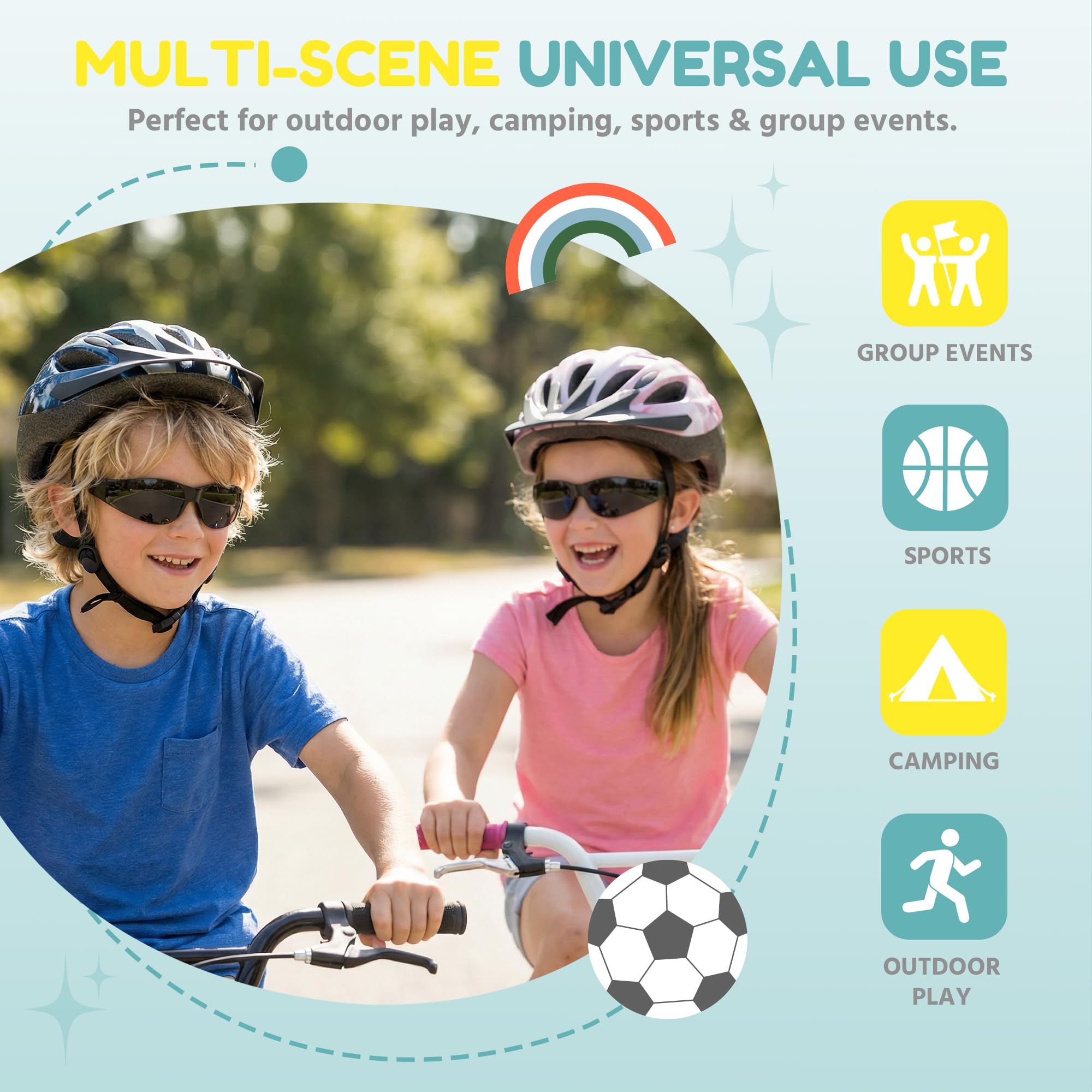 Getönte Kinderschutzbrille, ANSI Z87.1, Rauchglas, UV400-Schutz, kratz- und schlagfest, 24 Stück, Grauschwarz, für Schule, Sport, Heimwerker