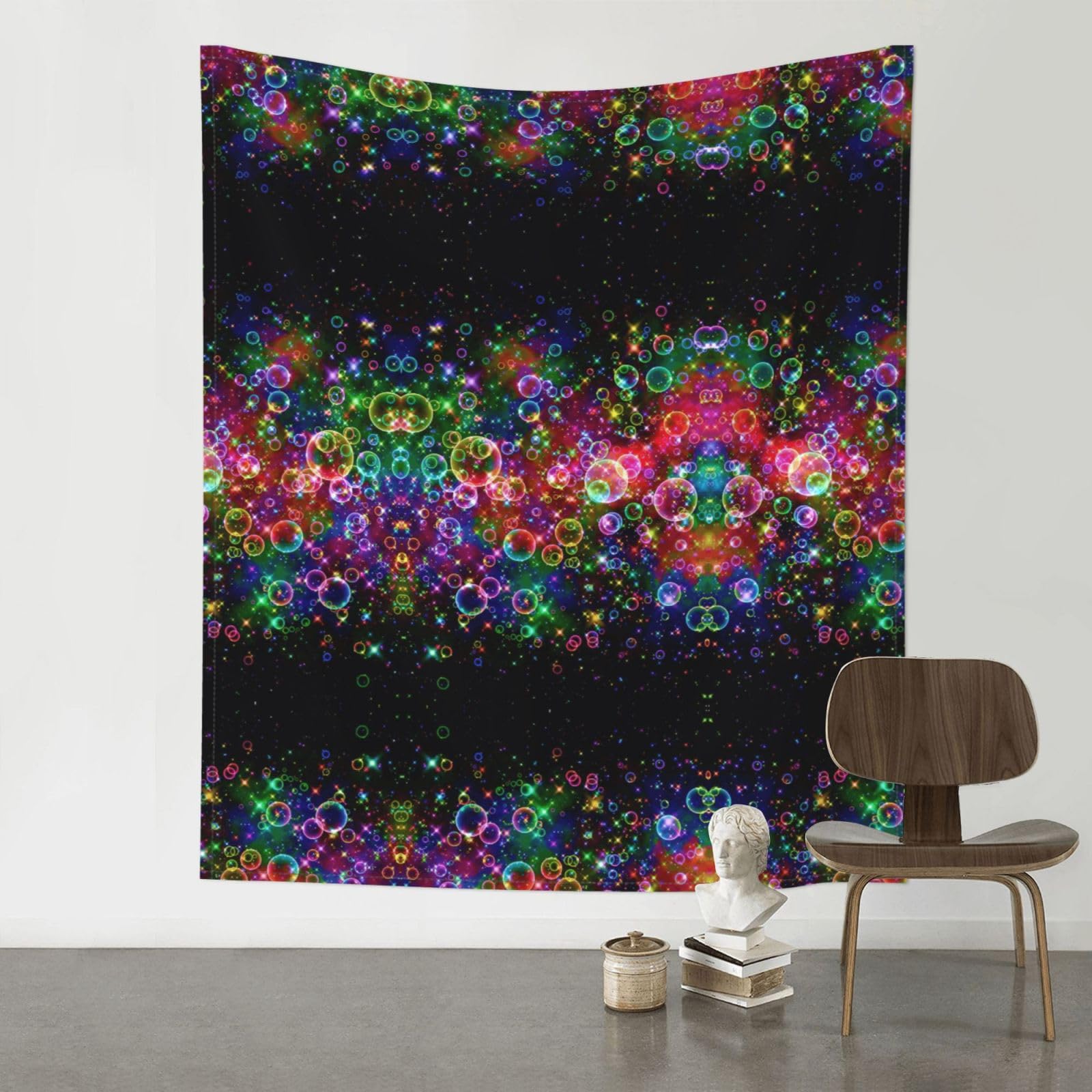 YYHWHJDE Colorful rainbow stars Prints 60x51in Wall Tapestry – High-Grade Polyester Throw for Dorm, Beach & Home Decor