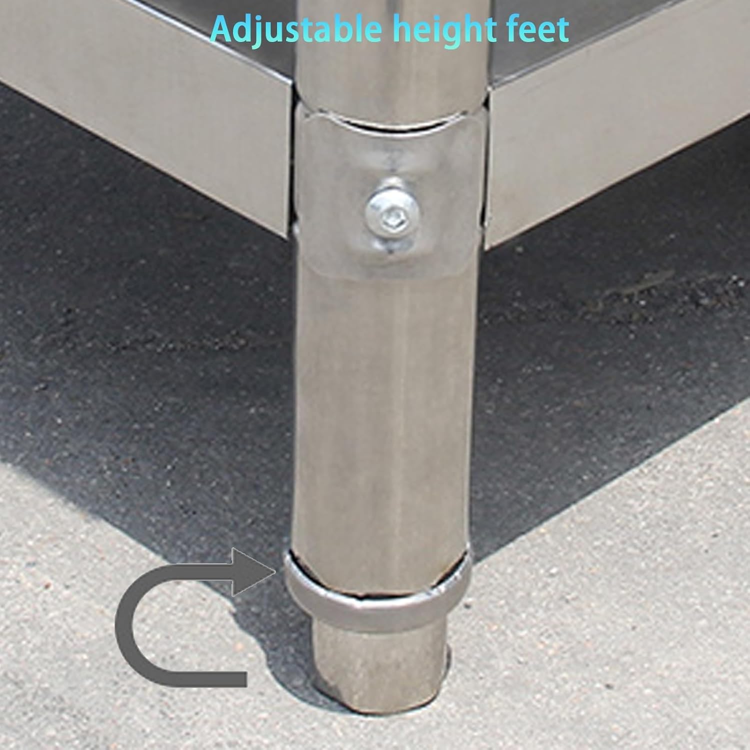 Stainless Steel Prep Table, Stainless Steel Kitchen Work Table, Commercial Food Prep Workbench, Prep Worktable with Adjustable UnderShelf, for Restaurant, Home and Hotel(80x40x80cm)