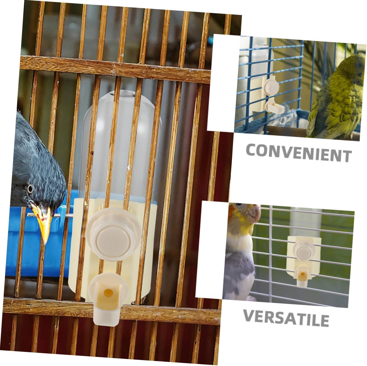 2PCS Pigeon Water Dispenser Automatic Bird Watering Device for Parakeets and Small Pets Easy to Clean Dual Functionality Reliable Water Source for Cages and Accessories