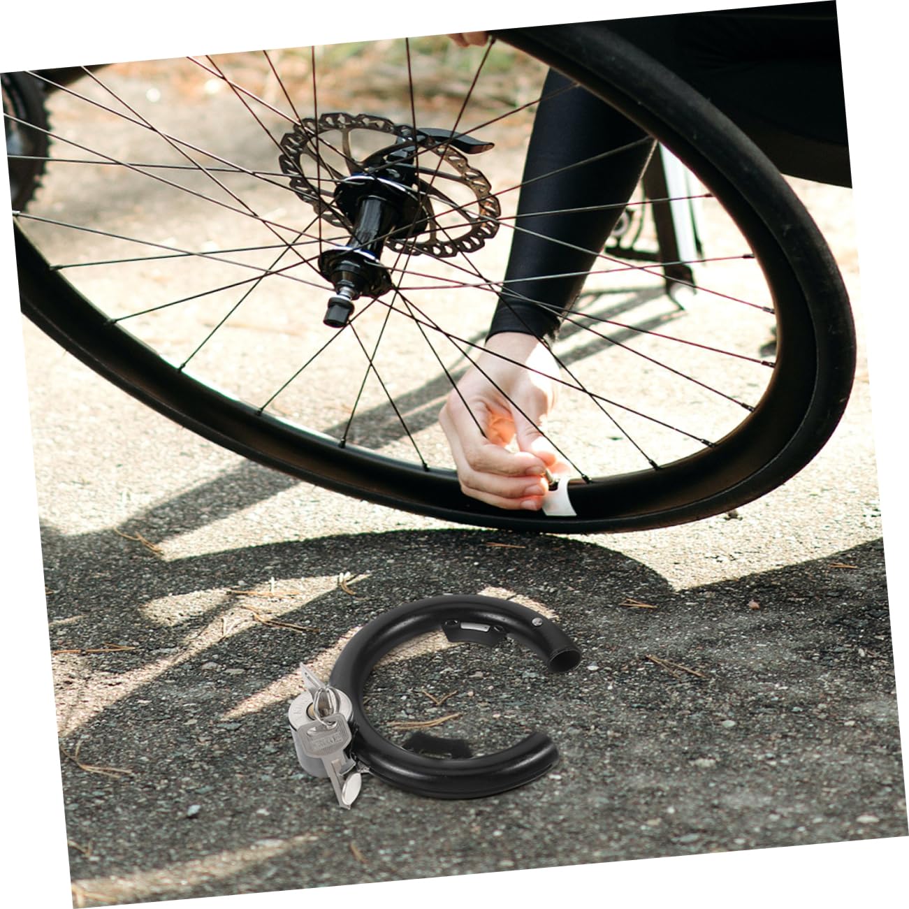 BRIGHTFUFU 2sets Heavy Duty Bike Lock Key Portable Multi-Function Cycle Lock for Theft Prevention of Helmets and Luggage Configuration