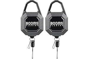 Booms Fishing 2-Pack Retractable Badge Holder with Locking Mechanism