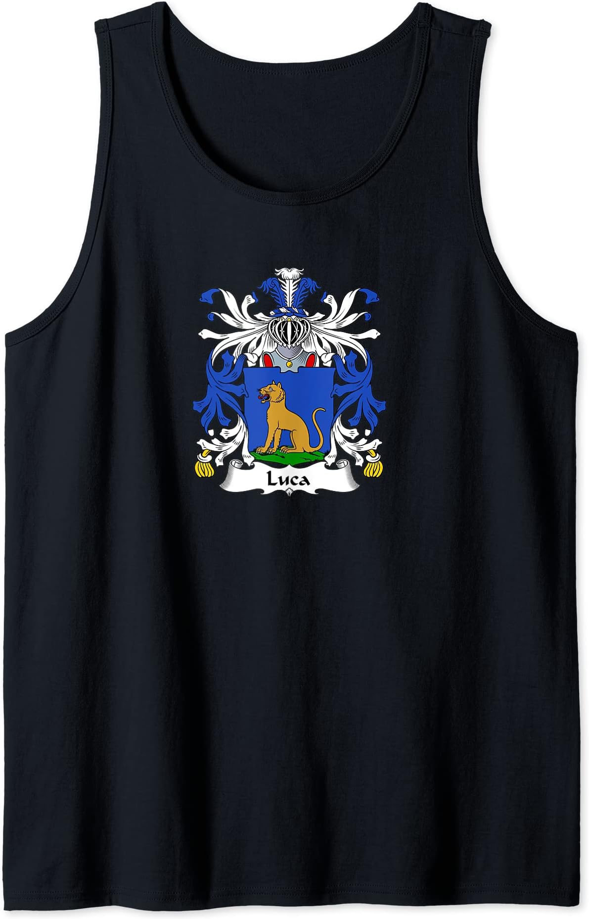 Family Crest and Coat of Arms clothes and giftsLuca Coat of Arms - Family Crest Tank Top