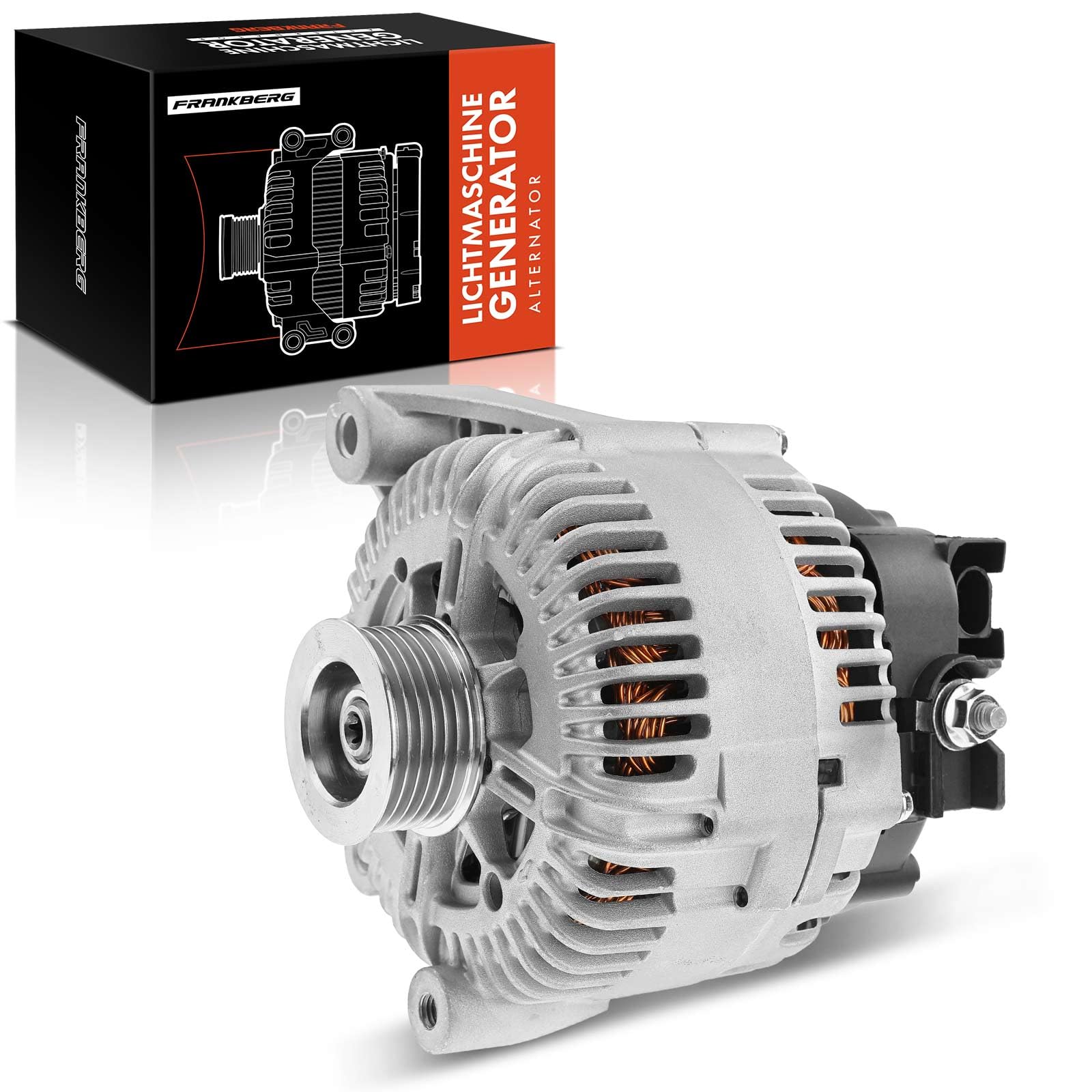Frankberg Alternador con Polea de Rueda Libre Compatible con X5 E70 3.0d X6 E71 E72 xDrive35d X5 E70 3.0sd X5 E70 xDrive30d X5 E70 xDrive35d Replace# 12317801173,TG17C034