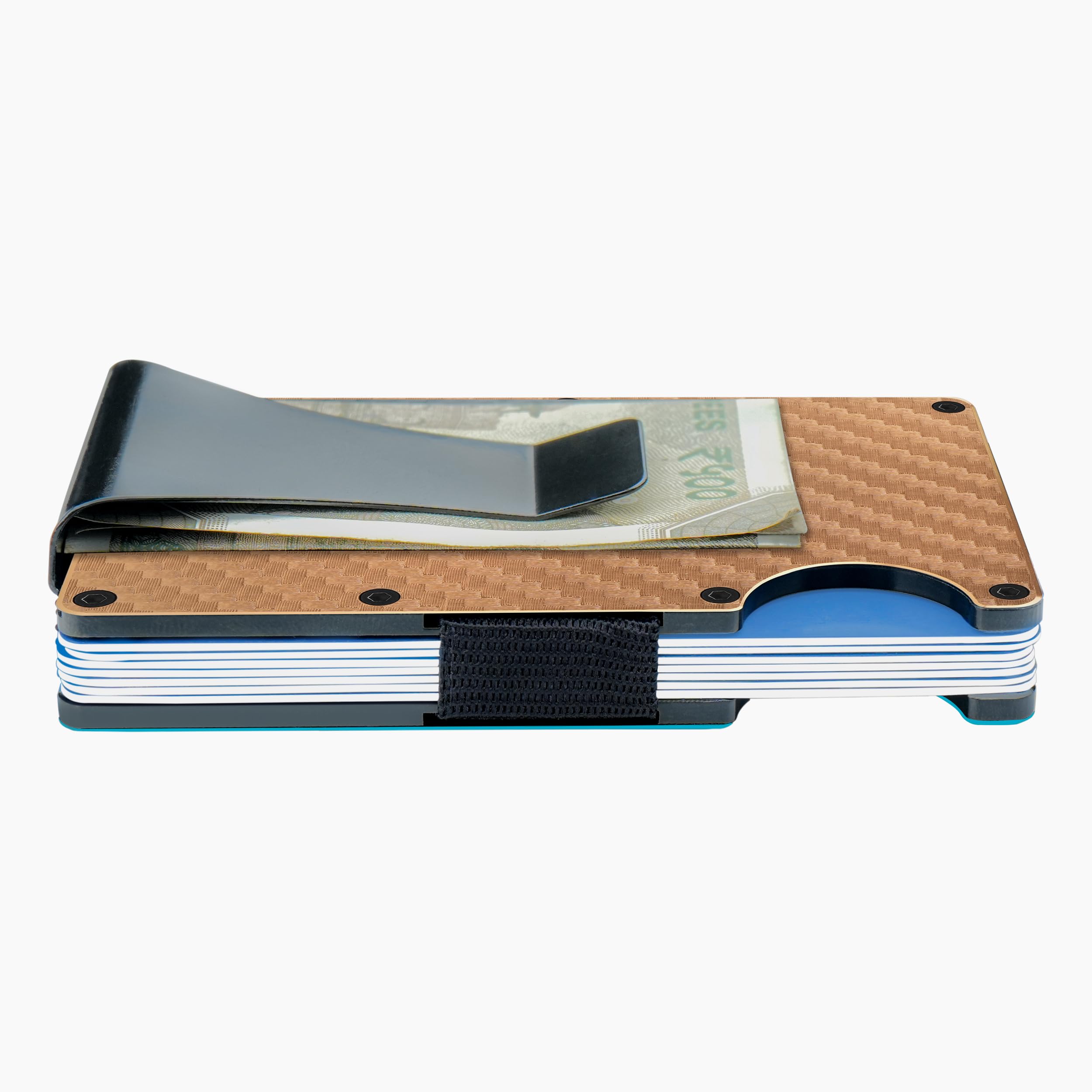 The Wallet Store Clip & Carry Metal Card Holder (Gold)