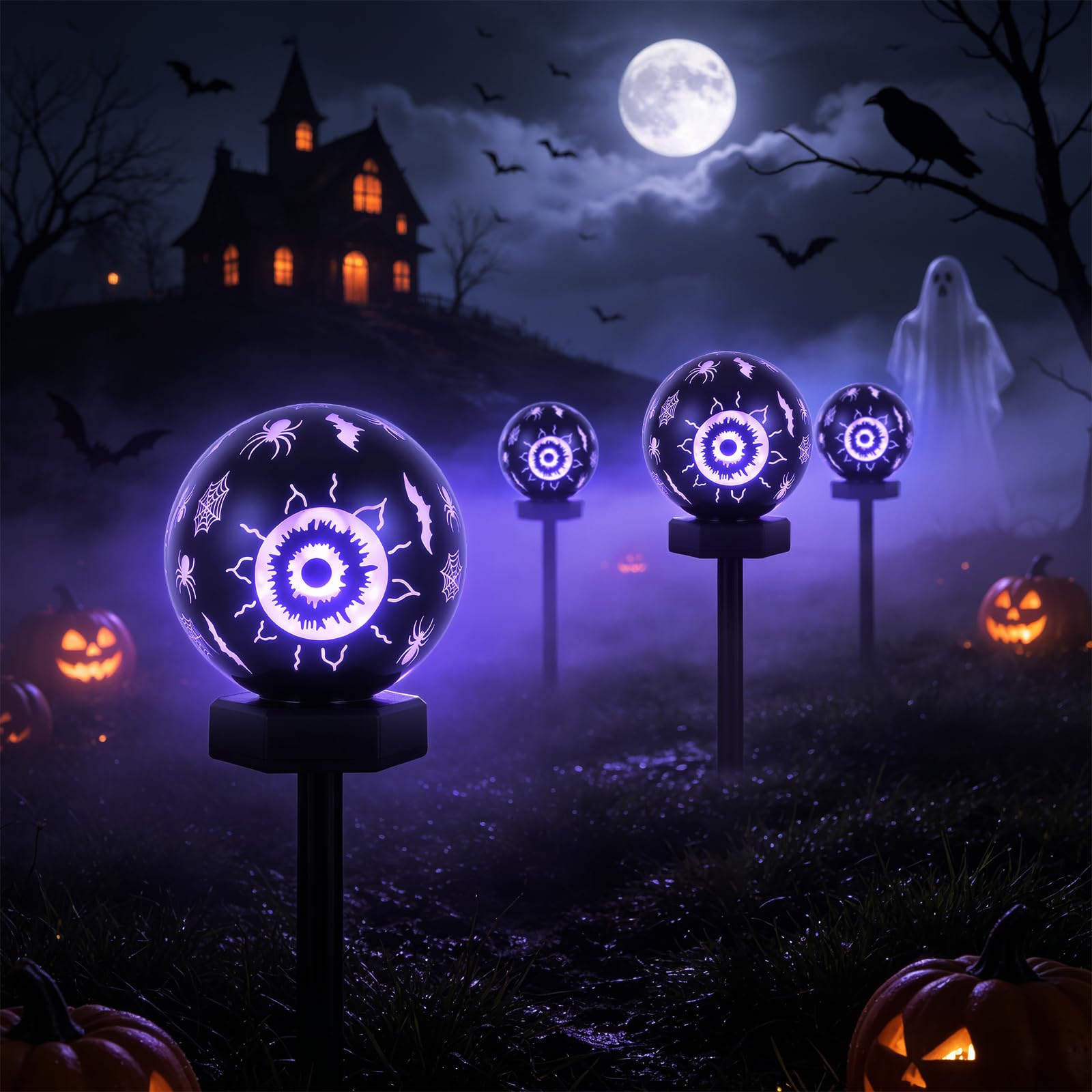 Figbush Solar Halloween Lights