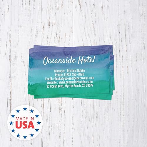 Miniatura 6 de Tarjetas de visita personalizadas de oro blanco y negro, 100 tarjetas de visita personalizadas, tarjetas de visita modernas de 3.5 x 2 pulgadas