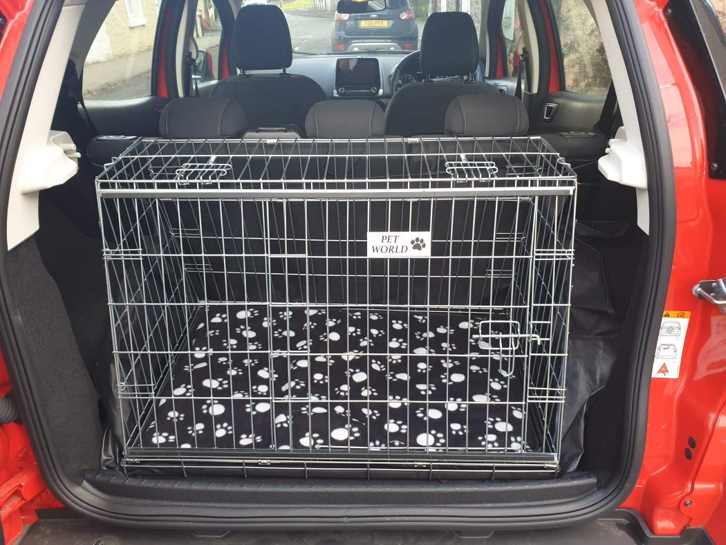PET WORLD Pet Cage, Compatibile con Ford Ecosport, Cane Cucciolo inclinato trasporto formazione cassa auto, gabbia,