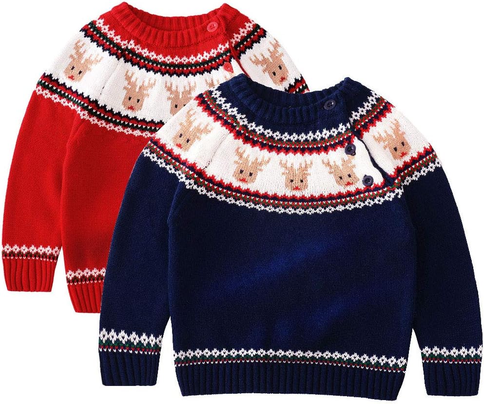 Baby Toddler Boys Girls Sweater Knit Christmas Sweatshirt Little Kids Pullover Cotton Winter Warm Tops Coat Clothes - Image 7