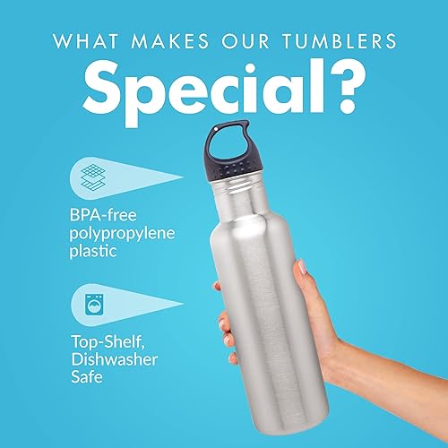 Miniatura 4 de Botella de agua de acero inoxidable (24 oz) de capacidad