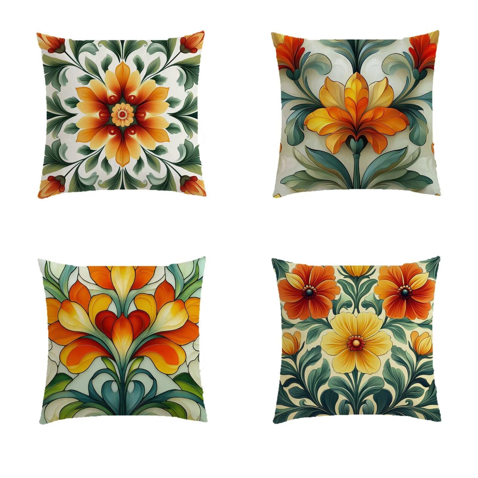 Housse de coussin en lin turquoise de qualité supérieure avec impression double face carrée