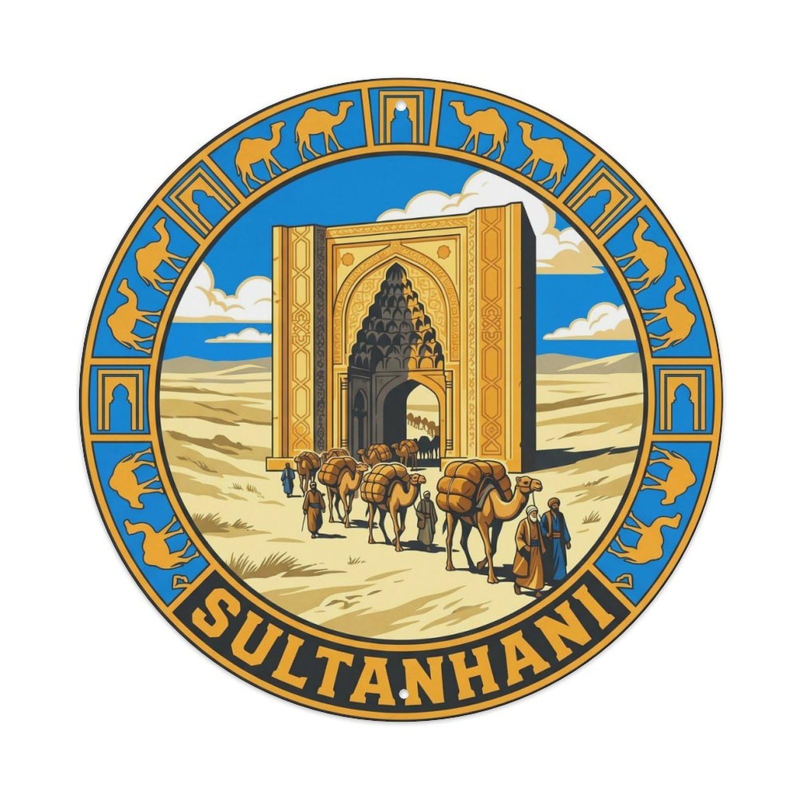 Sultanhani Caravanserai Anatolian Heritage Metal Tin Sign
